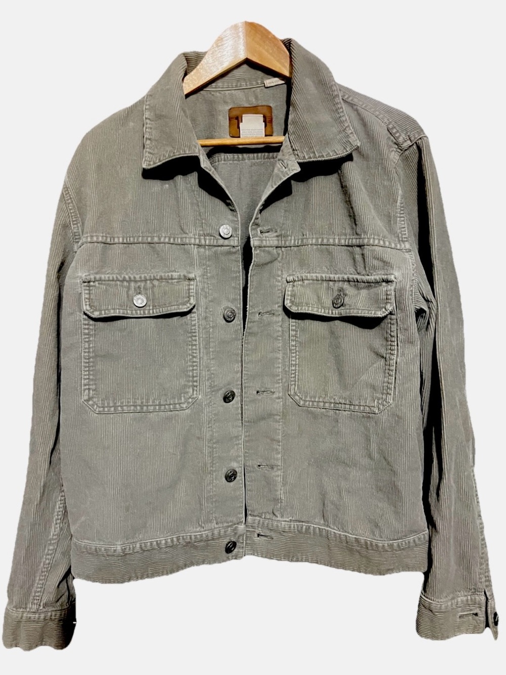 Vintage Corduroy Utility Jacket Button Up Gap 1969 100% Cotton
